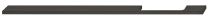 Möbelgriff - Vertikal - Schwarz Matt - Griffdicke: 7 mm - Sechs Längen: 300 bis 800 mm