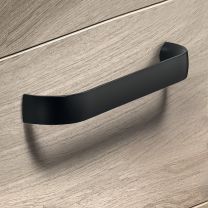 Möbelgriff - Aluminium - Schwarz Matt - Griffstärke: 17,5 mm - Zwei Längen: 139 und 171 mm