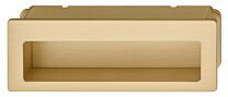Muschelgriff - Zamak - Matt Messing - 105,5 x 37 mm