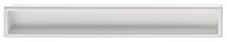 Griffmuschel Schiebetür - Zamak - Mattweiß - 160 x 24 mm - Zum Kleben