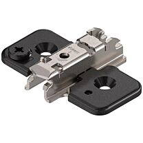 Blum Kreuzmontageplatte - 3 mm - Onyx Schwarz - Mit Exzenterschraube