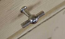 Möbelknopf 45 / 36 mm - Silber-Zinn Legierung