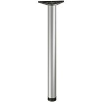 Tischbein, zylindrisch - Silber-Grau - Ø 80 mm - Höhe: 710 mm - 1 Stück