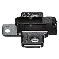 Blum Kreuzmontageplatte - Onyx Schwarz - 6 mm - Für Euroschrauben