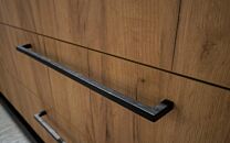 Möbelgriff - Eisen - Gealtertes Eisen - Griffdicke 12 mm - Sechs Längen: 108 bis 525 mm