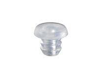 Hettich - Eindanschlagdämpfer zum Eindrücken - Transparent - ø 5 mm - Dicke: 1,5 mm - 10, 50 Stück