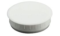 Abdeckkappe für Lochbohrungen - Kunststoff - 35/10 mm - Weiß und Braun