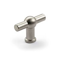 Möbelknopf 50 / 37 mm - Zamak - Farbe: Edelstahloptik