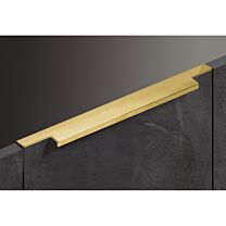 Griffliste - Aluminium - Einfräsprofil - Stärke: 3 mm - Gold Gebürstet - 10 Längen