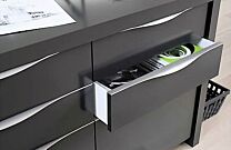 Griffleiste - Aluminium - Einfräsprofil - Edelstahl gebürstet - 10 Längen