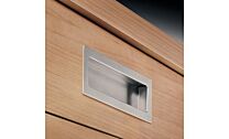 Griffleiste - Edelstahl - Drei Längen - 100, 145, 210 x 50 mm - Zum Kleben