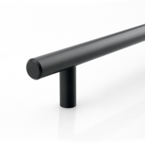 T-Griff - Stahl - Schwarz Matt - ø 12 mm - Fünf Längen