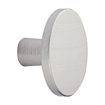 Möbelknopf - Aluminium - ø 42 - 24 mm - Edelstahloptik Matt