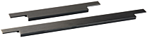 Griffliste - Aluminium - Einfräsprofil - Stärke: 3 mm - Schwarz Matt - 10 Längen