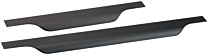 Griffliste - Aluminium - Zum Schrauben - Dicke: 1.3 mm - Schwarz gebürstet - 8 Längen
