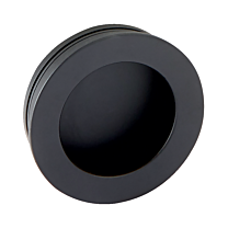 Muschelgriff - Messing - Schwarz Matt - ø 40 und 60 mm - Zum Kleben