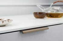 Griff - Aluminium - Gebürstetes Gold - Zwei Längen: 40 und 200 mm