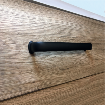 Griff - Zamak - Schwarz Matt - Länge: 173 mm