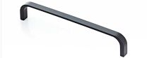 Möbelgriff - Zamak - Schwarz Matt - Griffdicke: 10 mm - Zwei Längen: 134 und 166 mm