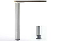Tischbein - Edelstahloptik - Drei Höhen: 700, 870, 1100 mm + 30 mm - ø 60 mm - 1 Stück