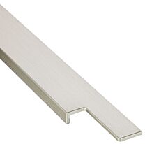 Griffliste Aluminium - Einfräsprofil - Edelstahloptik - Neun Längen