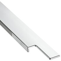 Griffliste Aluminium - Einfräsprofil - Verchromt Poliert - Neun Längen
