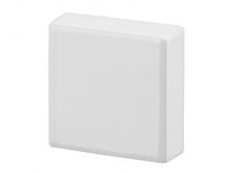 Möbelknopf - Zamak - Mattweiß - 40/40 mm