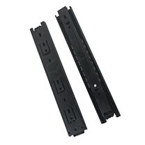 Kugelauszüge - Schwarz - 3832 - Selbsteinzug - 250 bis 700 mm - 45 kg