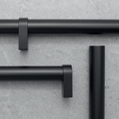 BIG Möbelgriff Kürz- und Verlängerbar - Schwarz matt - ø 22 mm - Länge: 1200 mm