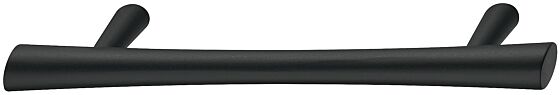 Möbelgriff - Zamak - Schwarz - Griffdicke: 12 mm - Länge: 138 mm