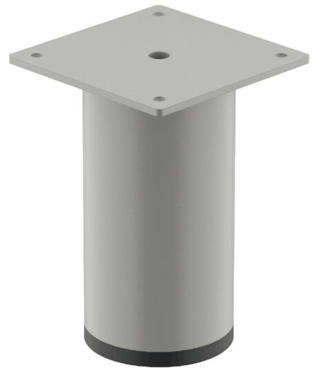 Blankes Aluminium - ø 26 mm - Höhen: 50, 80, 100 mm