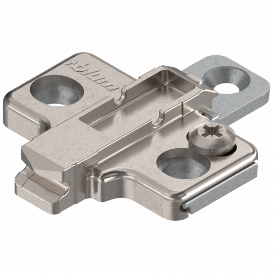 Blum Kreuzmontageplatte - 0 mm - Für Euroschrauben