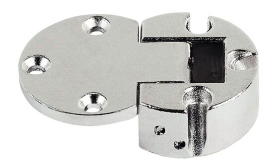 Klappscharniere 90 Grad - Vernickelt - ø 30 mm