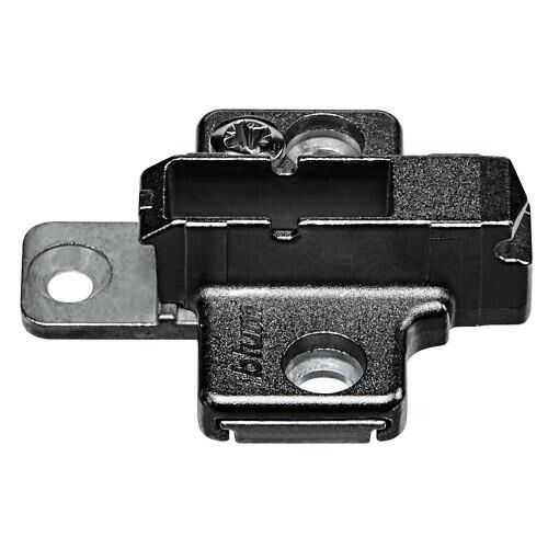Blum Kreuzmontageplatte - Onyx Schwarz - 6 mm - Für Euroschrauben