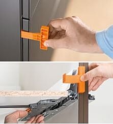 Tip-On Blumotion Frontspaltlehre für Tandembox