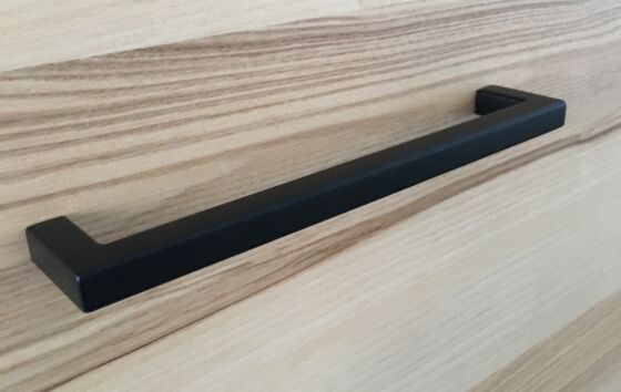 Möbelgriff Sapporo - Aluminium - Schwarz - Griffstärke: 10 mm - Vier Längen: 138 bis 490 mm