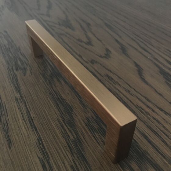 Möbelgriff - Aluminium - Gold Gebürstet - Griffstärke: 10 mm - Länge: 138 mm