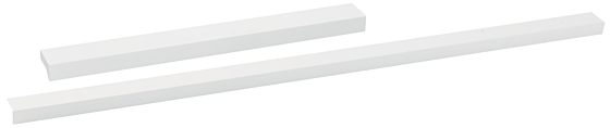 Griff - Aluminium - Weiß Matt - 5 Längen: 100 bis 1480 mm
