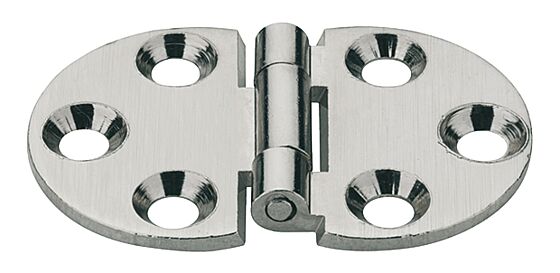 Klepscharnier 270 Graden - ø 30 mm-Messing mat vernikkeld