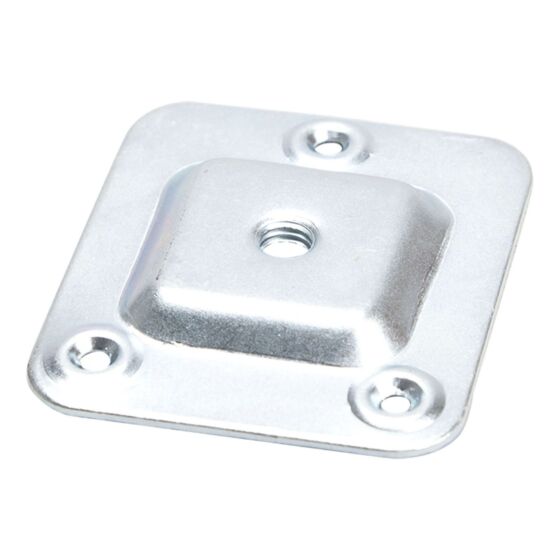 Befestigungsplatte für Möbelbein - Gewinde M8 - Stahl