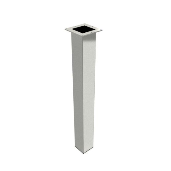 Tischbein Edelstahl 80x80 mm - Vier Höhen! Auch für draußen