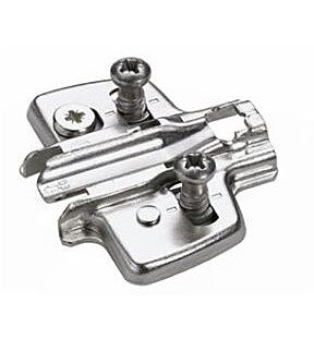 Hettich Sensys Kreuzmontageplatte + Euroschrauben - Abstand: 0 und 1,5 und 3 und 5 mm