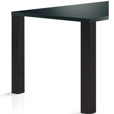 Tischbeine - Quadratisch - 80 x 80 mm - Höhe: 700-710 mm - Weiß und Schwarz Matt - 4 Stück