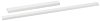 Griff - Aluminium - Weiß Matt - 5 Längen: 100 bis 1480 mm