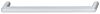 Möbelgriff - Zamak - Silberfarben - Griffdicke: 12 mm - Vier Längen: 108 bis 204 mm