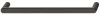 Möbelgriff - Zamak - Schwarz Matt - Griffstärke: 12 mm - Vier Längen: 108 bis 204 mm